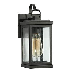 Image1 of Phalaenopsis 12" High Black Outdoor Wall Lights Set of 2