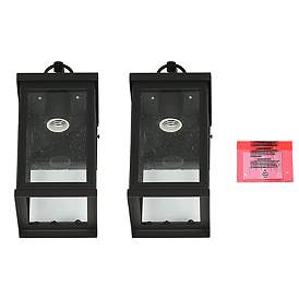 Image2 of Phalaenopsis 12" High Black Outdoor Wall Lights Set of 2 more views