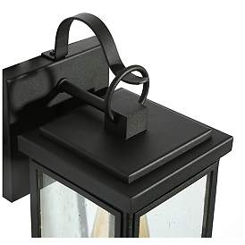 Image4 of Phalaenopsis 12" High Black Outdoor Wall Lights Set of 2 more views