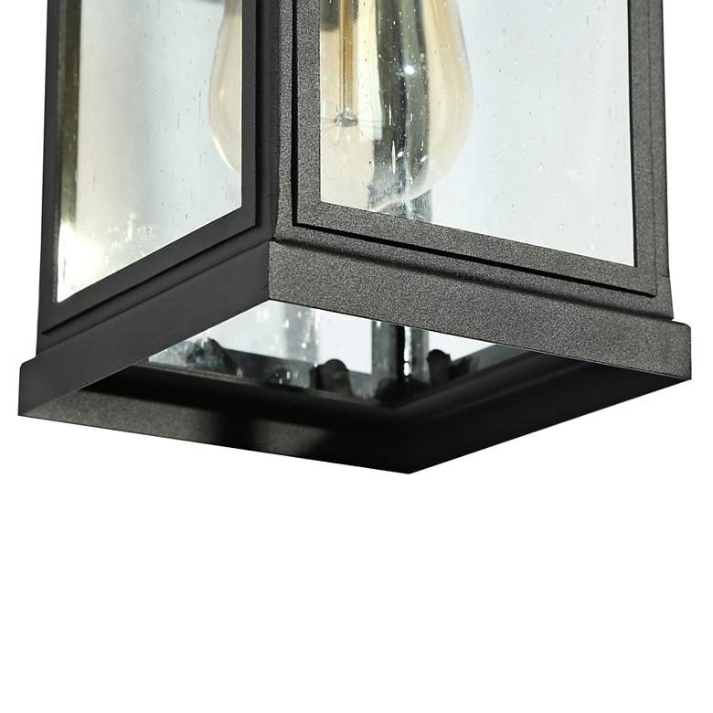 Image 4 Phalaenopsis 12" High Textured Black Outdoor Wall Light more views