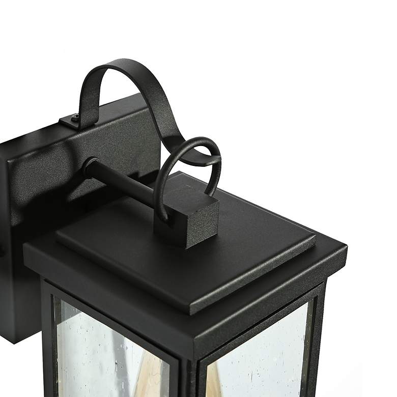 Image 5 Phalaenopsis 12" High Textured Black Outdoor Wall Light more views