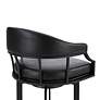 4_Pharaoh 26" Black Faux Leather Swivel Counter Stool more views