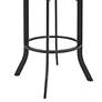 5_Pharaoh 26" Black Faux Leather Swivel Counter Stool more views