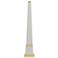 Pharaoh 35 1/2" High White and Brass Obelisk Sculpture