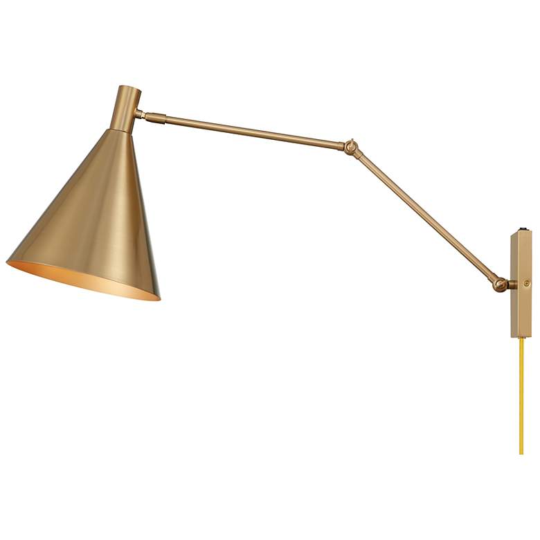 Image 6 Pharos 1-Light Adjustable Wall Sconce in Noble Brass by Breegan Jane more views