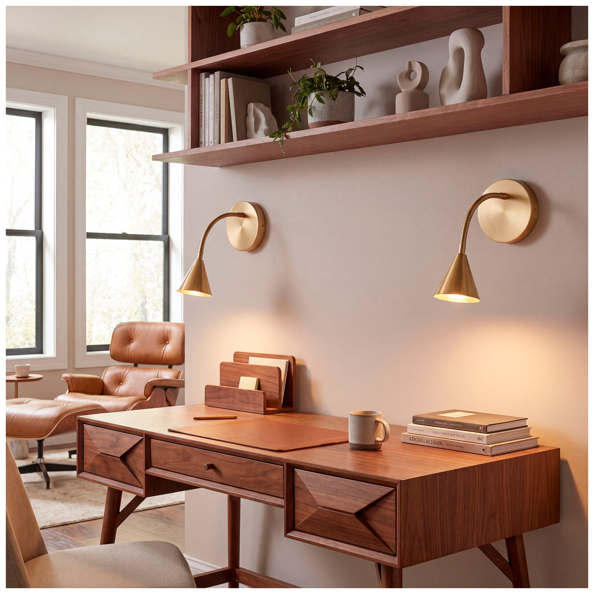 Image 3 Pharos 1-Light Wall Sconce in Noble Brass by Breegan Jane more views