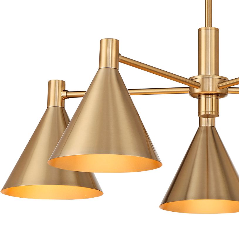 Image 2 Pharos 5-Light Chandelier in Noble Brass by Breegan Jane more views