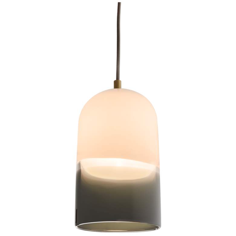 Image 1 Pharos 6 1/2" Wide Brass Bronze Glass 3000K LED Mini Pendant