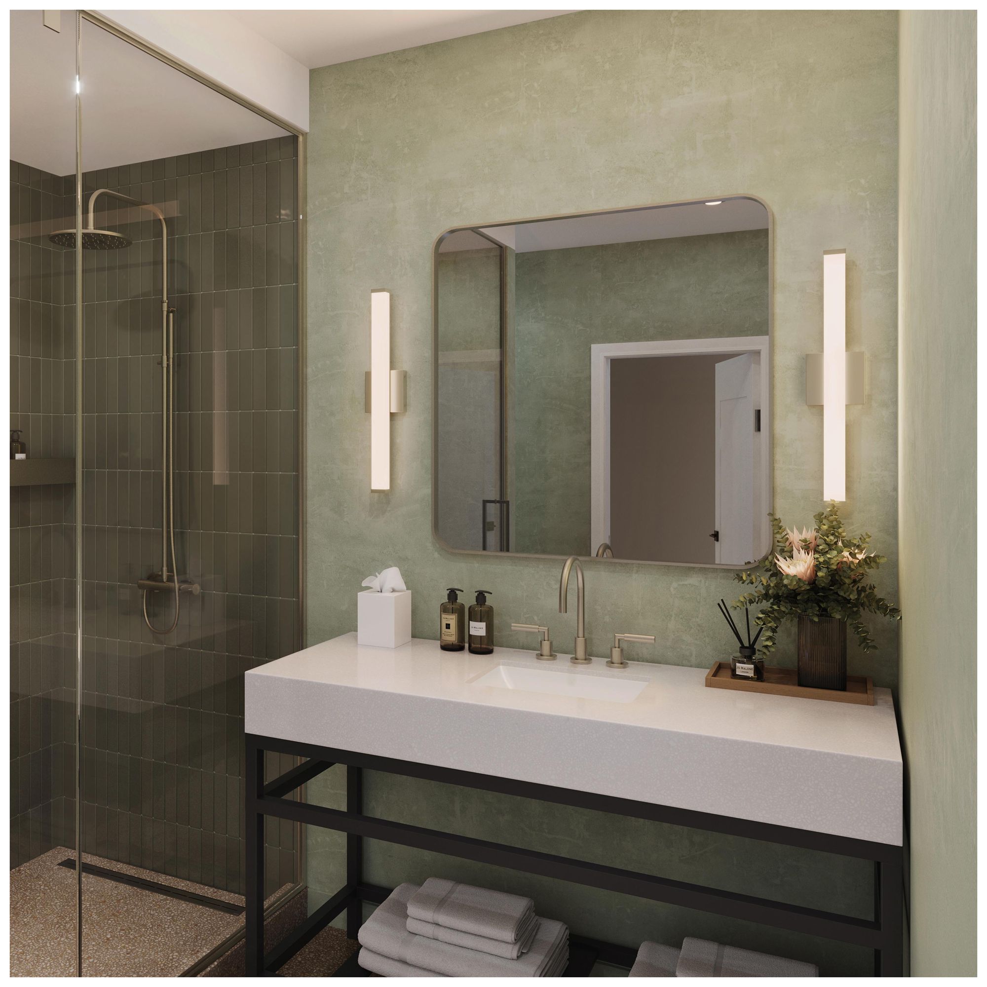 Image 4 Phase 6.1 Collection 24 in. 5CCT Integrated LED Linear Vanity Light more views