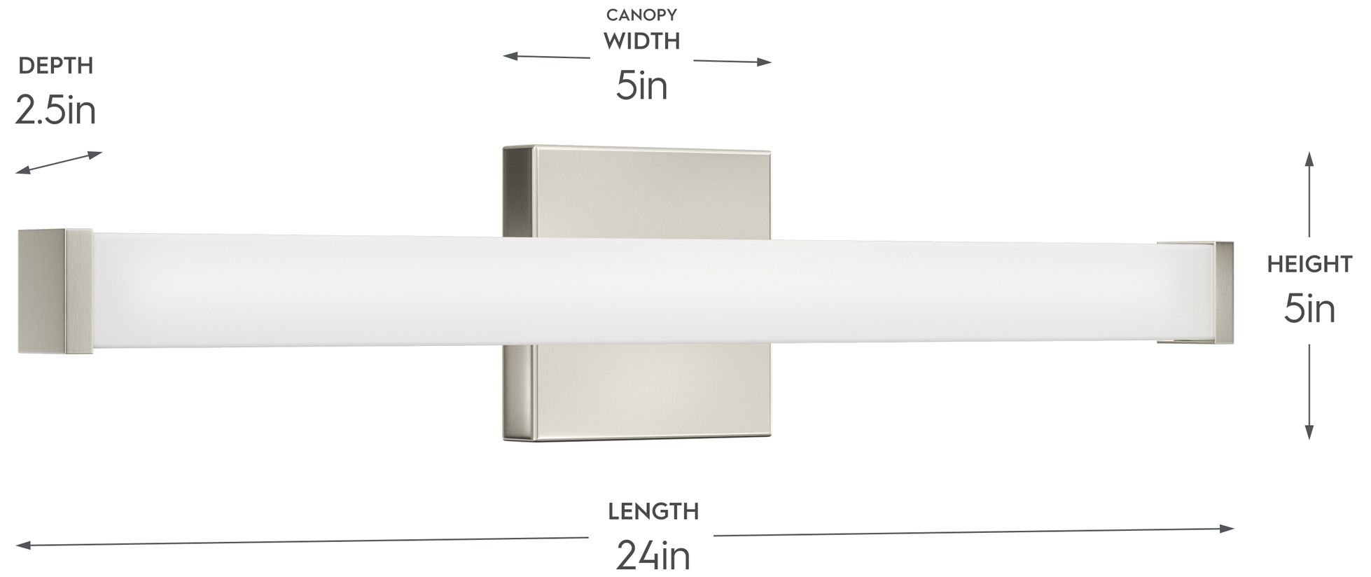 Image 5 Phase 6.1 Collection 24 in. 5CCT Integrated LED Linear Vanity Light more views