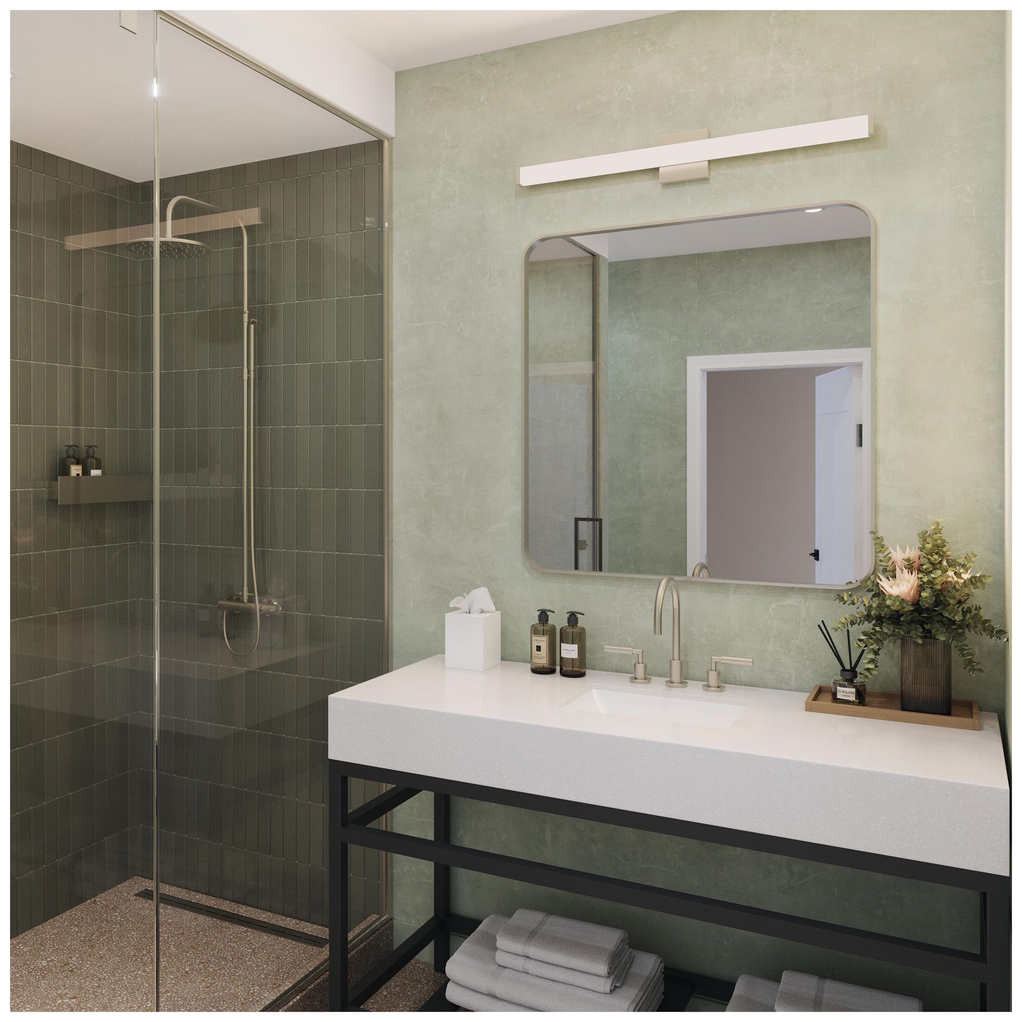 Image 3 Phase 6.1 Collection 36 in. 5CCT Integrated LED Linear Vanity Light more views