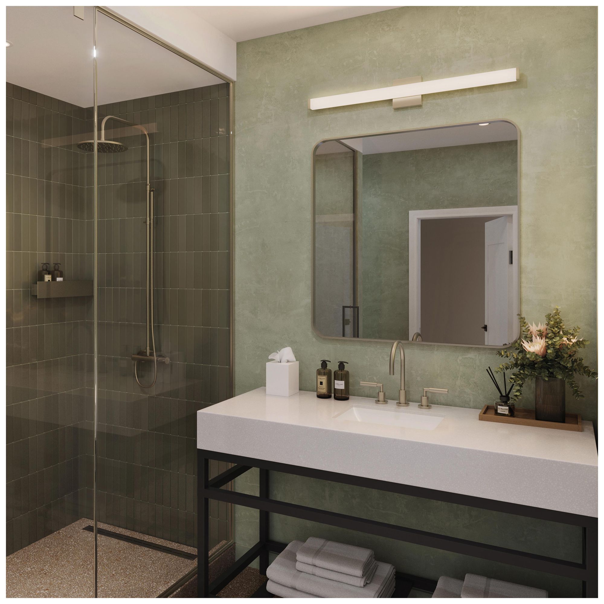 Image 4 Phase 6.1 Collection 36 in. 5CCT Integrated LED Linear Vanity Light more views