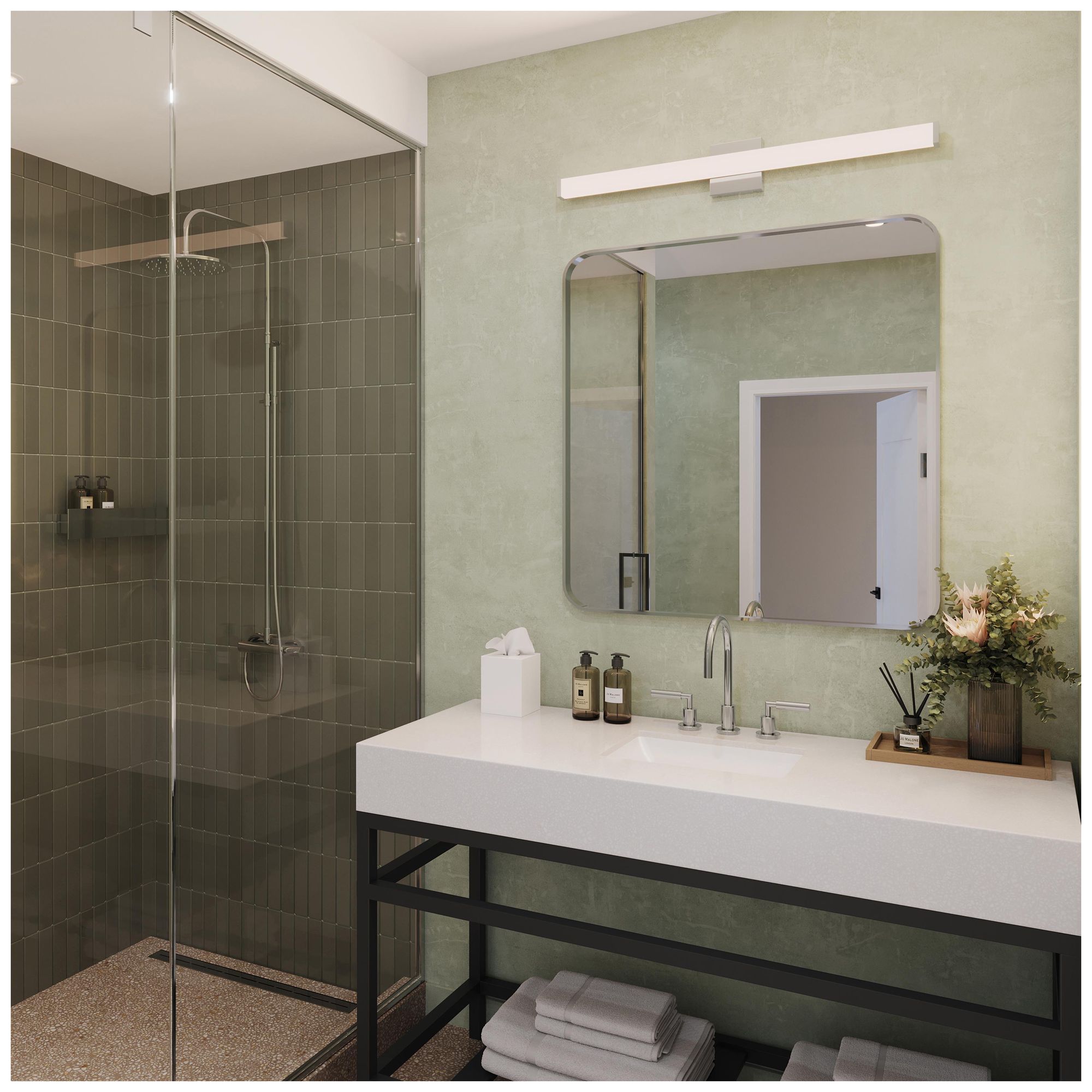 Image 2 Phase 6.1 Collection 36 in. 5CCT Integrated LED Linear Vanity Light more views