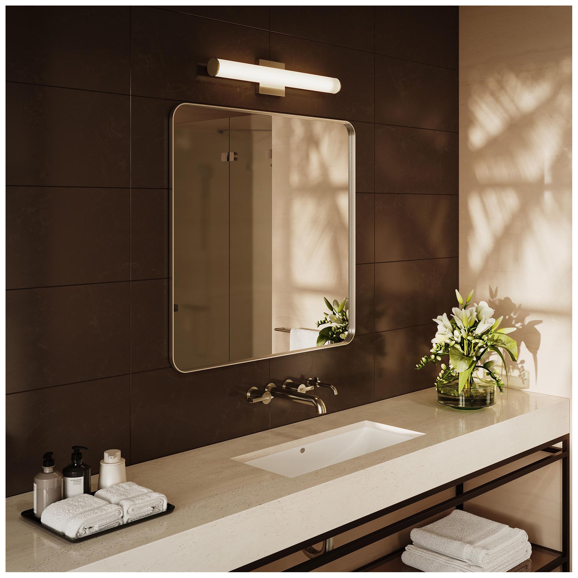 Image 2 Phase 6.2 Collection 24 in. 5CCT Integrated LED Linear Vanity Light more views