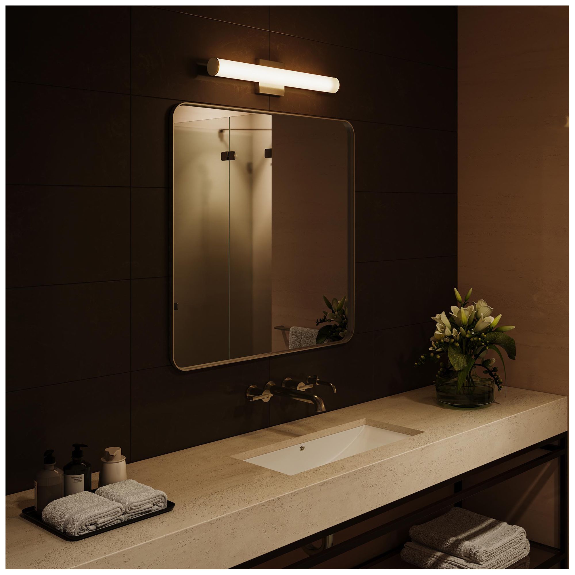 Image 4 Phase 6.2 Collection 24 in. 5CCT Integrated LED Linear Vanity Light more views