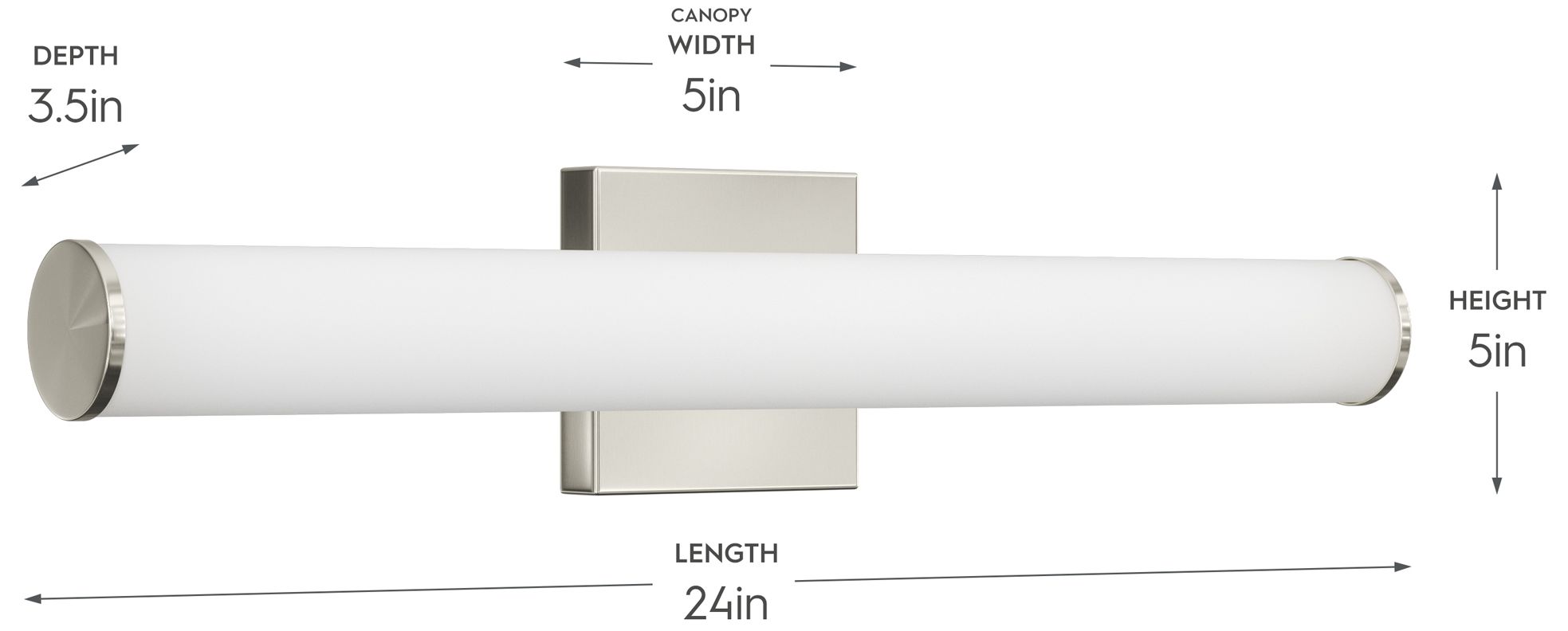 Image 5 Phase 6.2 Collection 24 in. 5CCT Integrated LED Linear Vanity Light more views