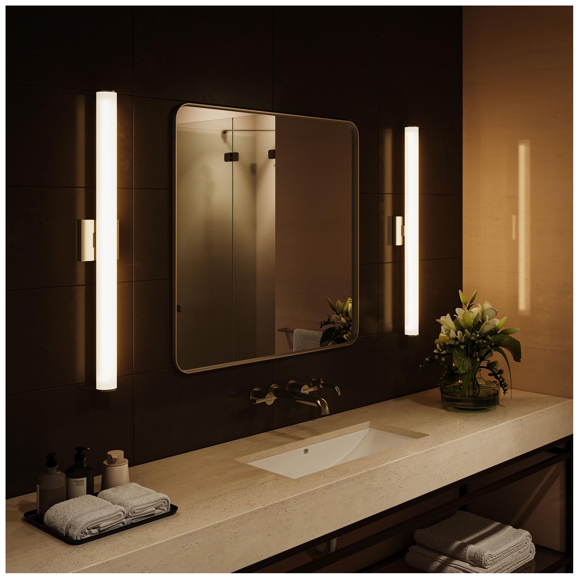 Image 4 Phase 6.2 Collection 36 in. 5CCT Integrated LED Linear Vanity Light more views