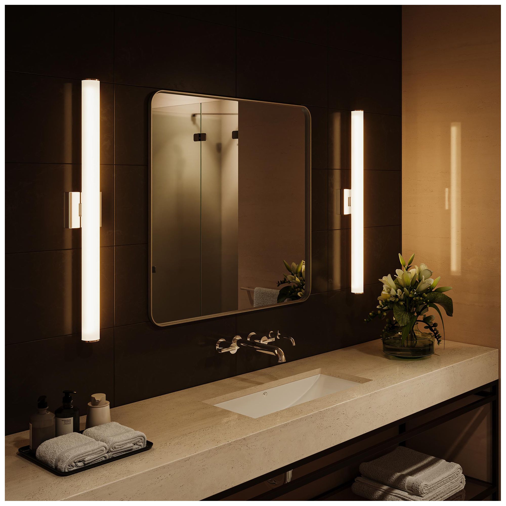 Image 4 Phase 6.2 Collection 36 in. 5CCT Integrated LED Linear Vanity Light more views
