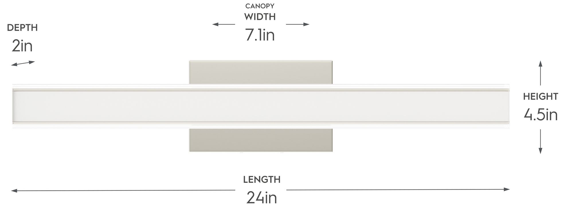 Image 5 Phase 6.3 Collection 24 in. 5CCT Integrated LED Linear Vanity Light more views