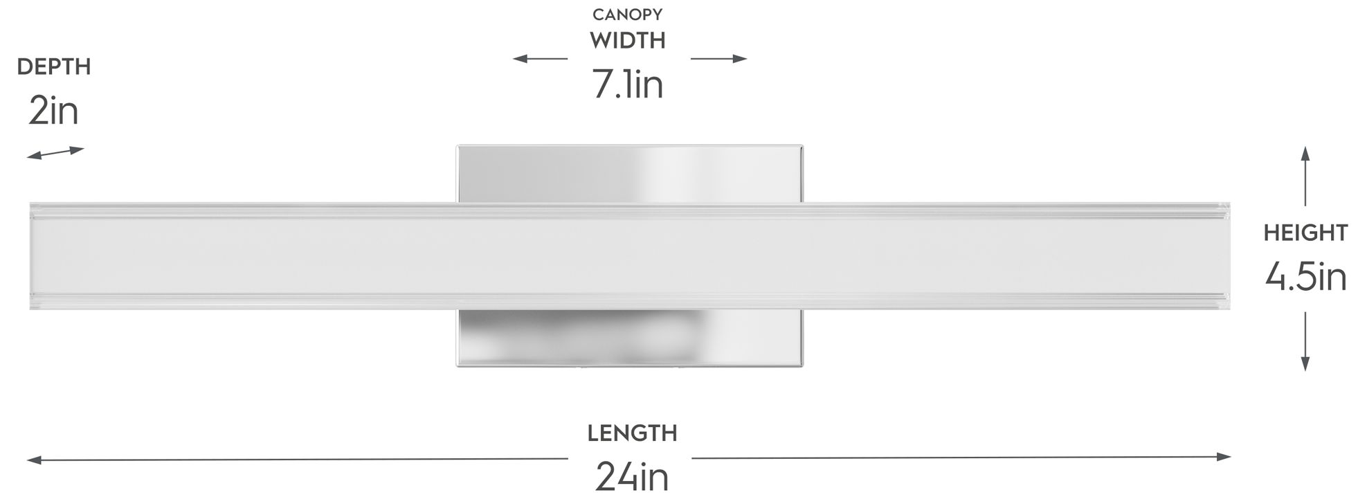 Image 5 Phase 6.3 Collection 24 in. 5CCT Integrated LED Linear Vanity Light more views