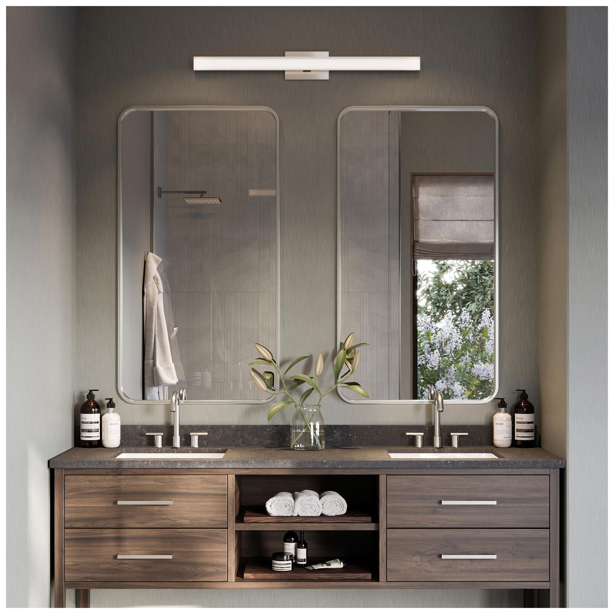 Image 3 Phase 6.3 Collection 36 in. 5CCT Integrated LED Linear Vanity Light more views