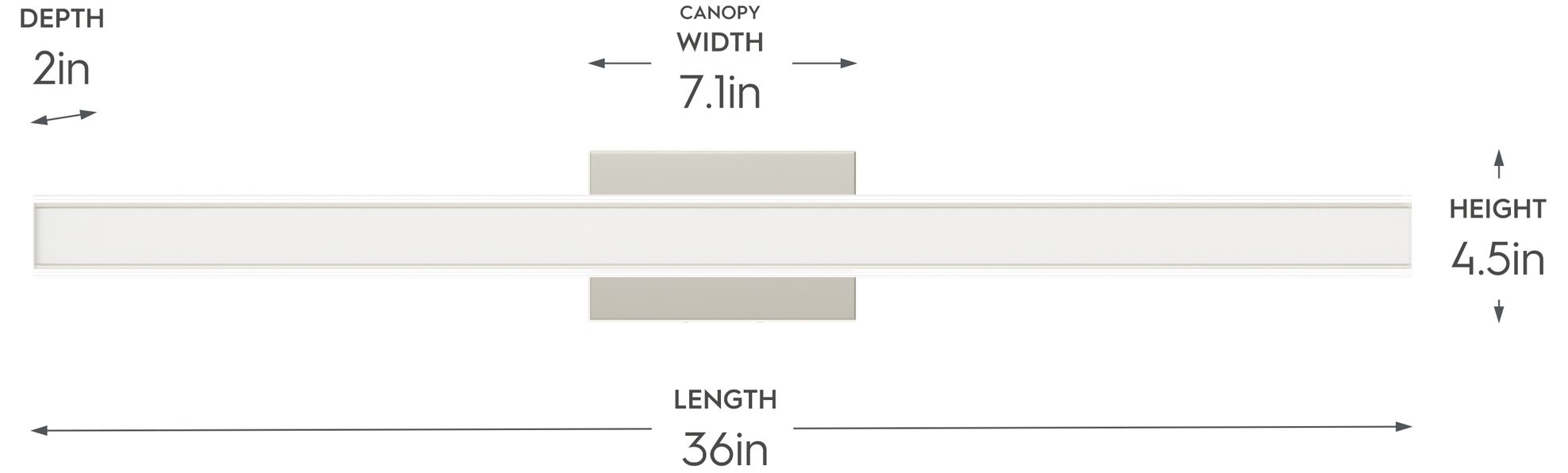 Image 5 Phase 6.3 Collection 36 in. 5CCT Integrated LED Linear Vanity Light more views