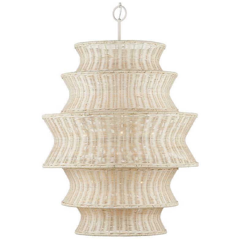 Image 1 Phebe Large Rattan Chandelier