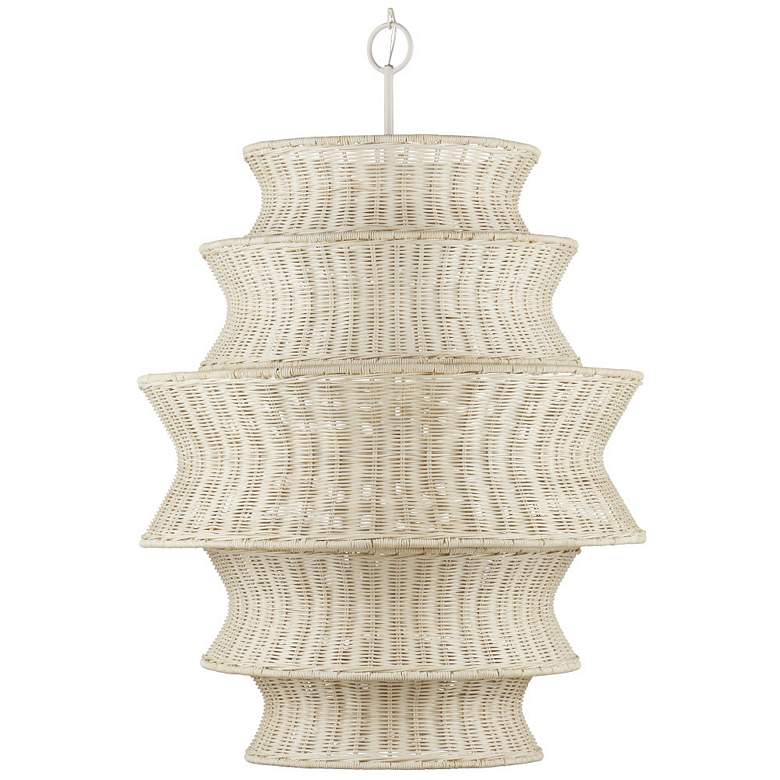 Image 3 Phebe Large Rattan Chandelier more views