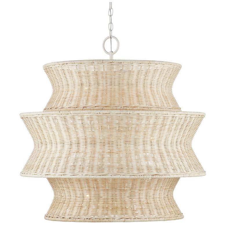Image 1 Phebe Medium Rattan Chandelier