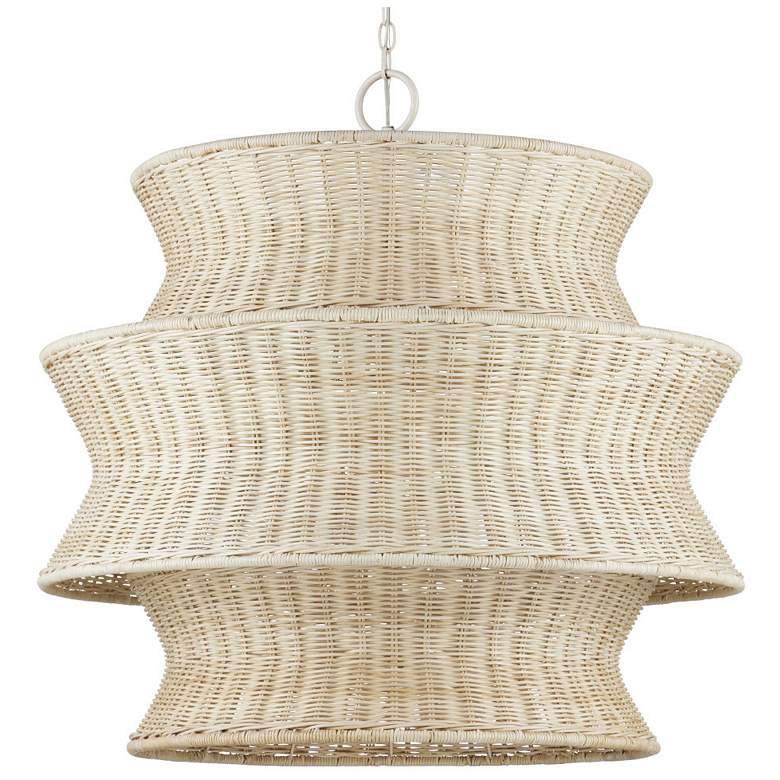 Image 4 Phebe Medium Rattan Chandelier more views