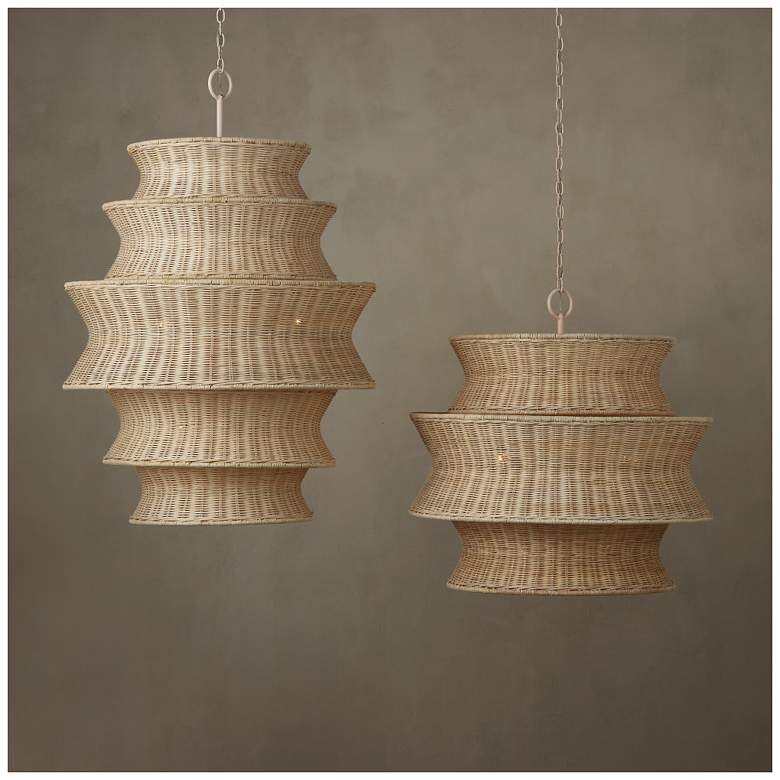 Image 6 Phebe Medium Rattan Chandelier more views