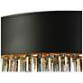 Thumbnail2 of Phesonlaxy 31 1/2" Wide Matte Black and Gold Leaf Chandelier more views
