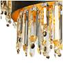 6_Phesonlaxy 31 1/2" Wide Matte Black and Gold Leaf Chandelier more views