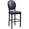 Philip 29 3/4" Gray Croc Eco Leather Upholstered Barstool