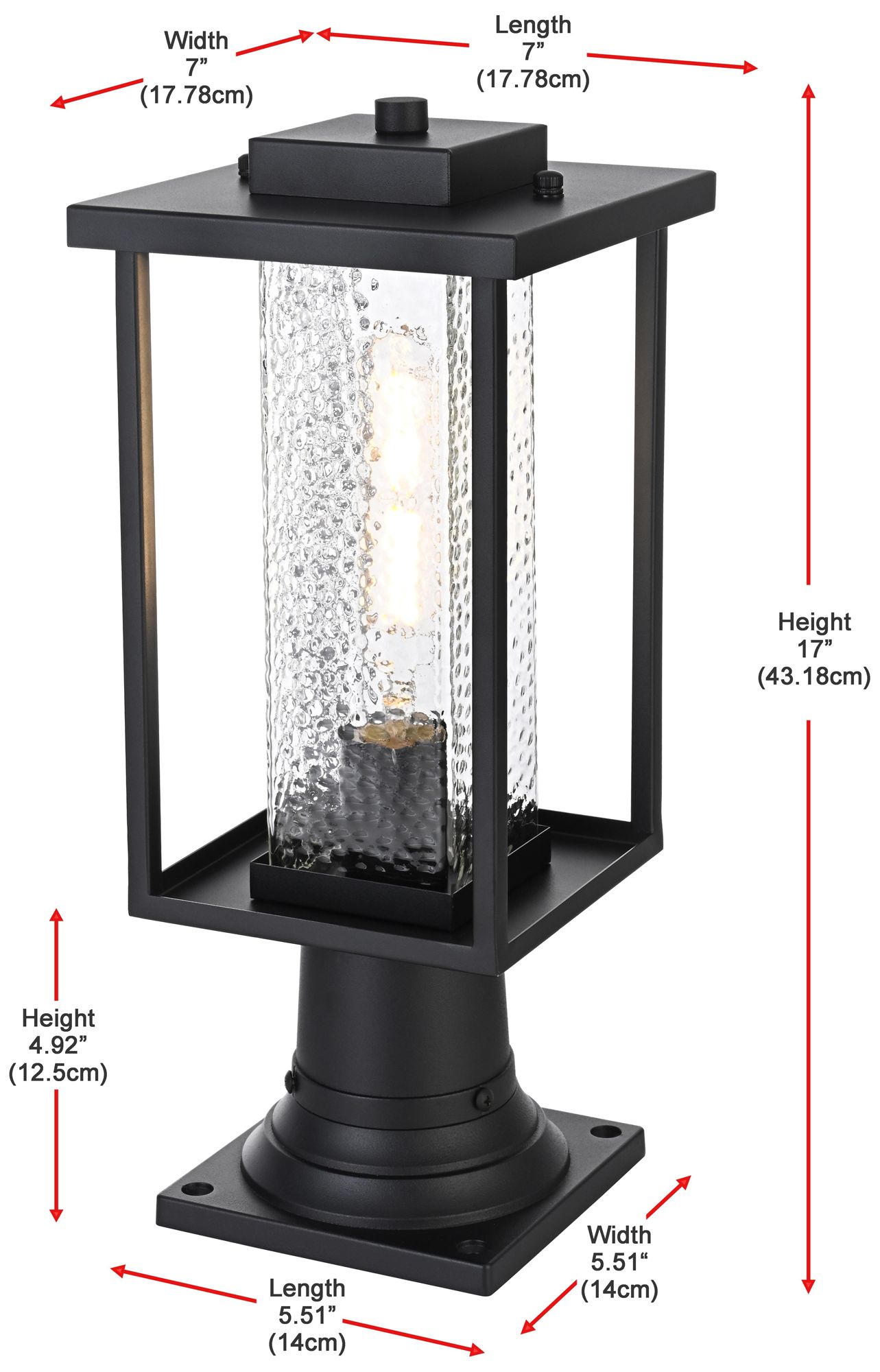 Philip 7" Outdoor Light in Black