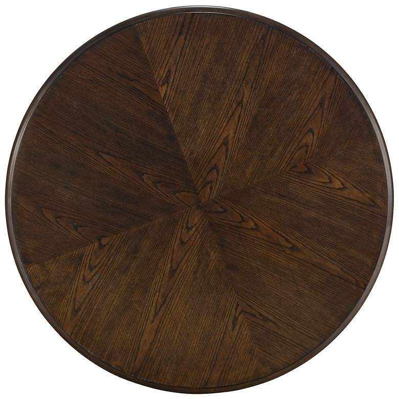 Image 4 Philippe 42" Wide Brown Round Coffee Table more views