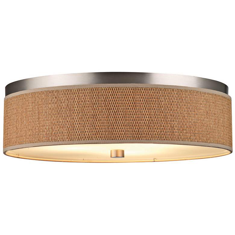 Image 1 Philips Cassandra Collection 20 1/2 inch Natural Ceiling Light