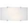 Philips Edge Bow Etched White Glass Wall Sconce