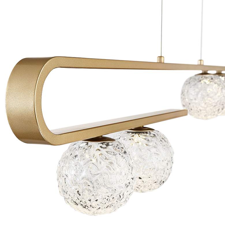 Image 5 Phillimore 44 1/2"W Brushed Gold 5-Light LED Island Pendant more views