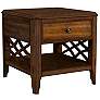 1_Phillipe 24" Wide Cherry Wood 1-Drawer Square End Table