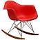 Phinnaeus Modern Red Rocker Lounge Chair