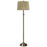2_Phleger Adjustable Height Antique Brass Floor Lamp