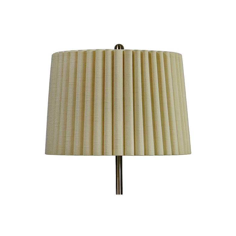 Image 3 Phleger Adjustable Height Antique Brass Floor Lamp more views