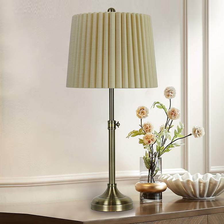 Image 3 Phleger Antique Brass Adjustable Table Lamps Set of 2 more views