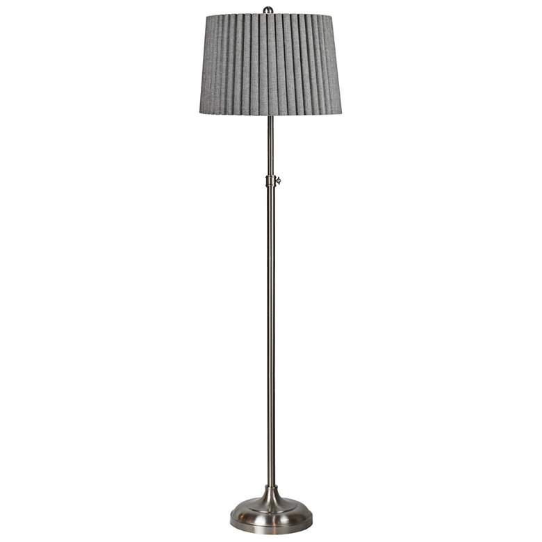 Image 2 Phleger Brushed Steel Adjustable Floor Lamp