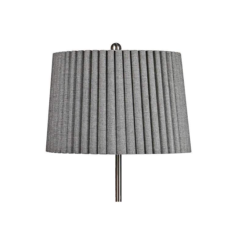 Image 3 Phleger Brushed Steel Adjustable Floor Lamp more views