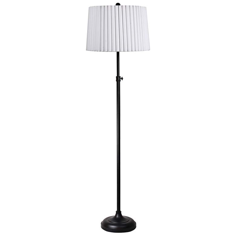 Image 2 Phleger Satin Black Adjustable Floor Lamp