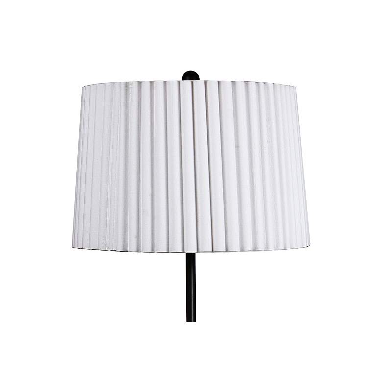 Image 3 Phleger Satin Black Adjustable Floor Lamp more views