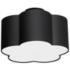 Phlox 15" Wide 3 Light Small Matte Black Flush Mount