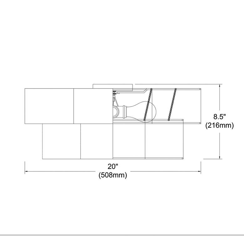 Image 3 Phlox 20" Wide Matte Black 2-Tier Ceiling Light more views